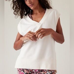 Athleta Retroterry Sleeveless Sweatshirt